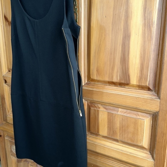 Banana Republic Black Side Zip Ponte Sheath Dress - Picture 5 of 8